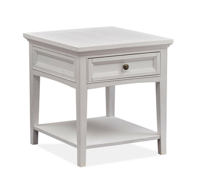 Heron Cove - Rectangular End Table - Chalk White.