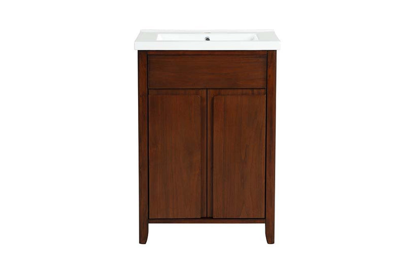 Lelia - Sink Cabinet - Walnut Finish - Grand Furniture GA