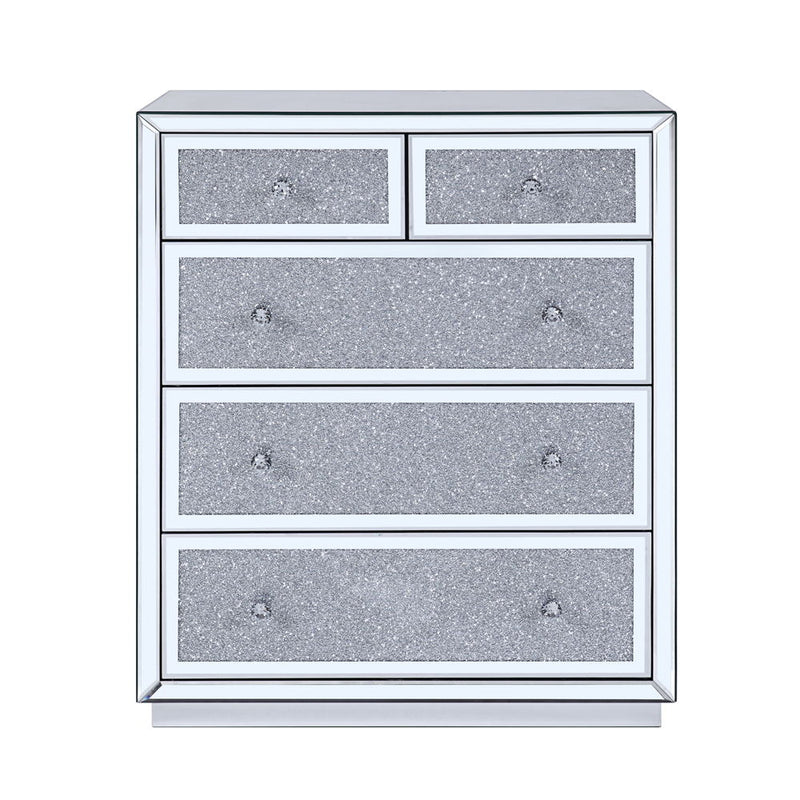 Rekha - Chest - Mirrored & Faux Crystals - Grand Furniture GA