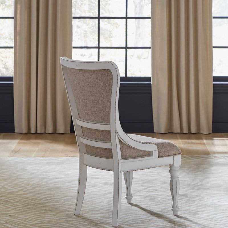 Magnolia Manor - Upholstered Wing Back Side Chair (RTA) - White