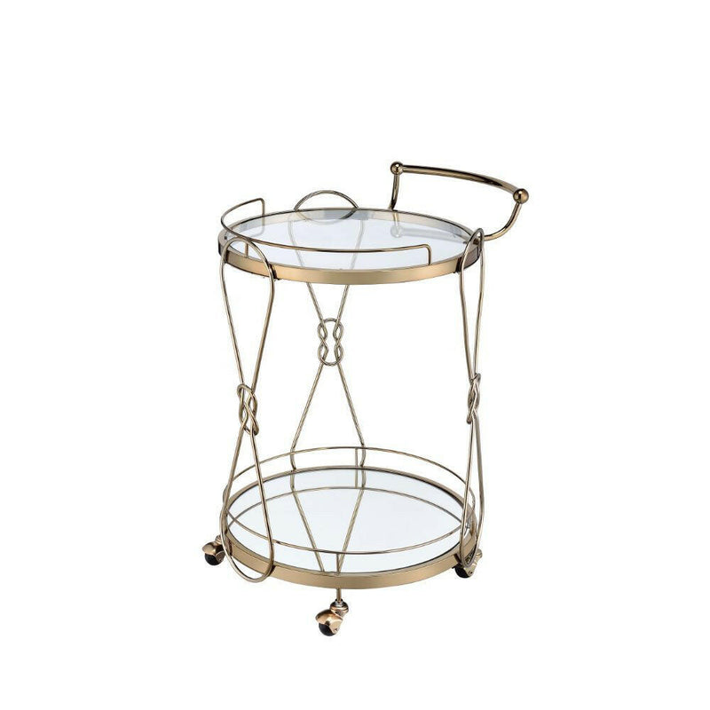 Zekera - Serving Cart - Champagne - Grand Furniture GA