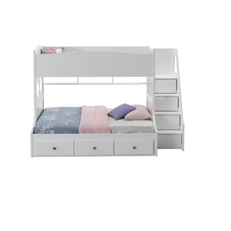 Meyer - Twin Over Full Bunk Bed - White.