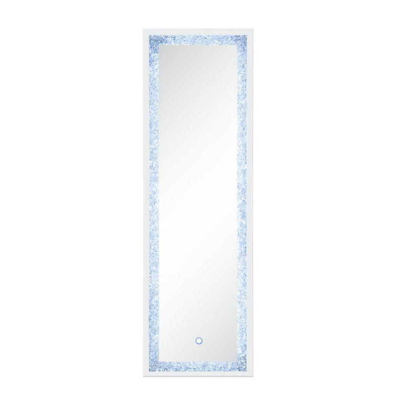 Noralie - Floor Mirror - Mirrored & Faux Diamonds - 60".