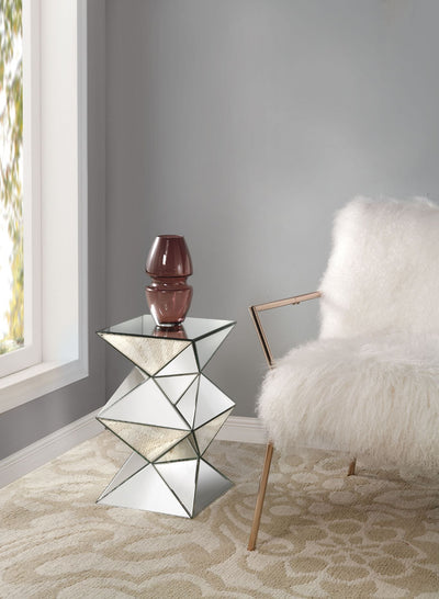 Dominic - Pedestal Stand - Mirrored.