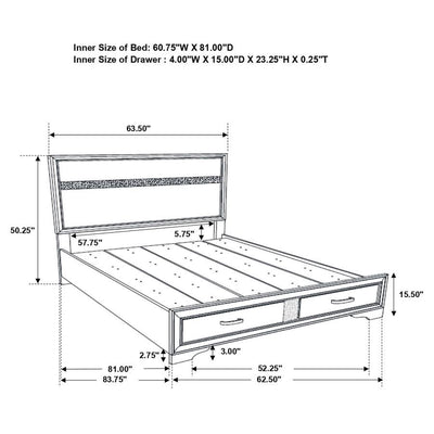 Miranda - 2-Drawer Storage Bed