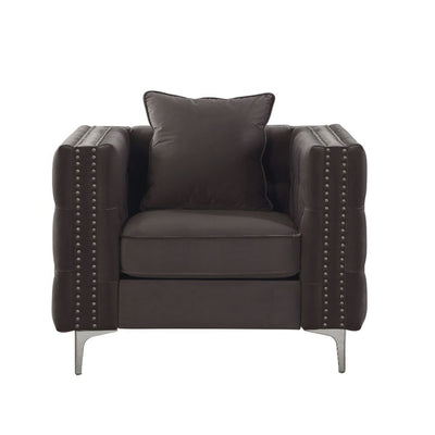 Gillian II - Chair - Dark Gray Velvet - Grand Furniture GA