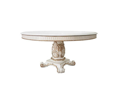 Vendom - Dining Table - Antique Pearl Finish - 76" - Grand Furniture GA