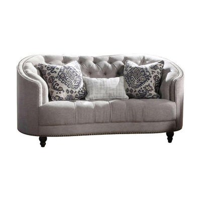 Saira - Loveseat - Light Gray Fabric - Grand Furniture GA