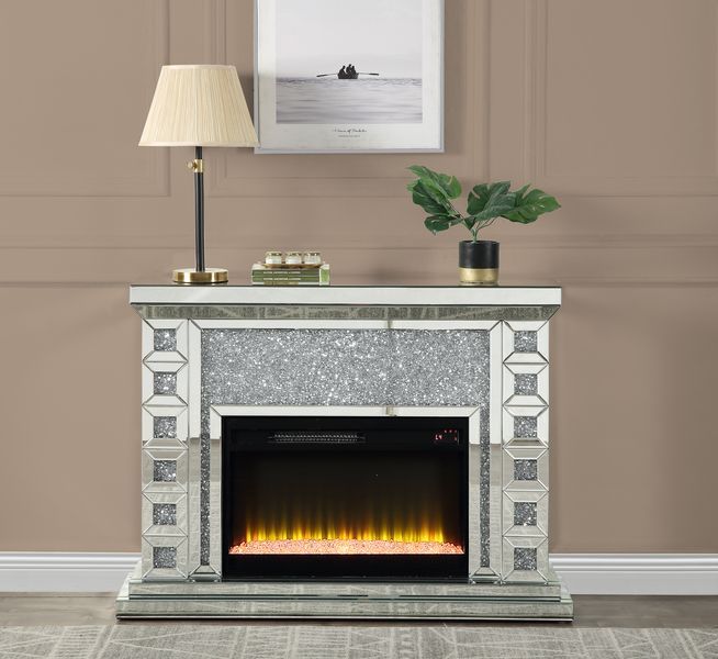 Noralie - Fireplace - Mirrored - 35" - Grand Furniture GA