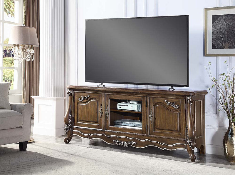 Latisha - TV Stand - Antique Oak Finish - Grand Furniture GA