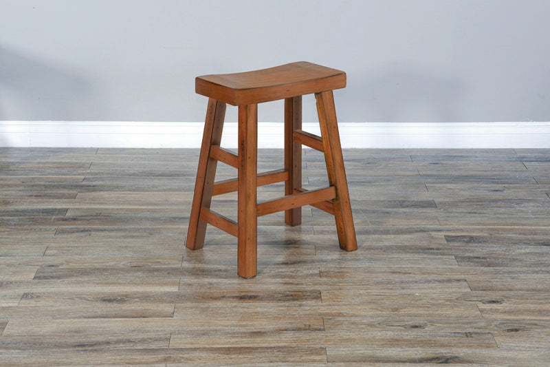 Sedona - Saddle Seat Stool With Wood Seat.