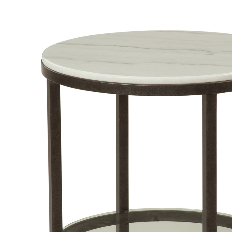 Whitman - Round End Table - White