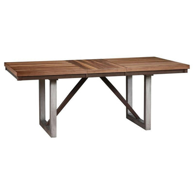 Spring Creek - Dining Table With Extension Leaf - Natural Walnut - Dining Tables - Grand Furniture GA