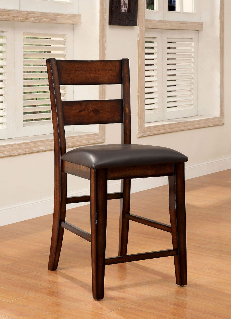 Dickinson - Counter Height Chair (Set of 2) - Dark Cherry.