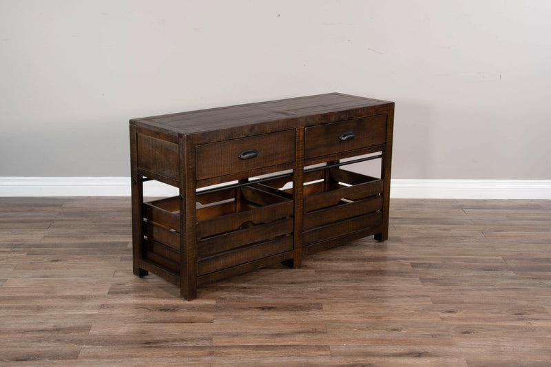 Homestead - 28" Sofa Table - Dark Brown.