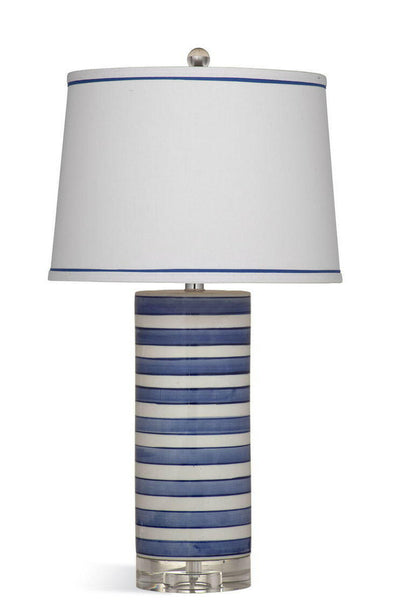 Regatta - Stripe Table Lamp - Blue - Table Lamps - Grand Furniture GA