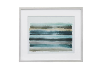 Shone Shore I - Framed Print - Pearl Silver.