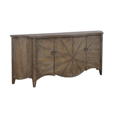 Fowler - Four Door Credenza - Aged Mixed Browns.