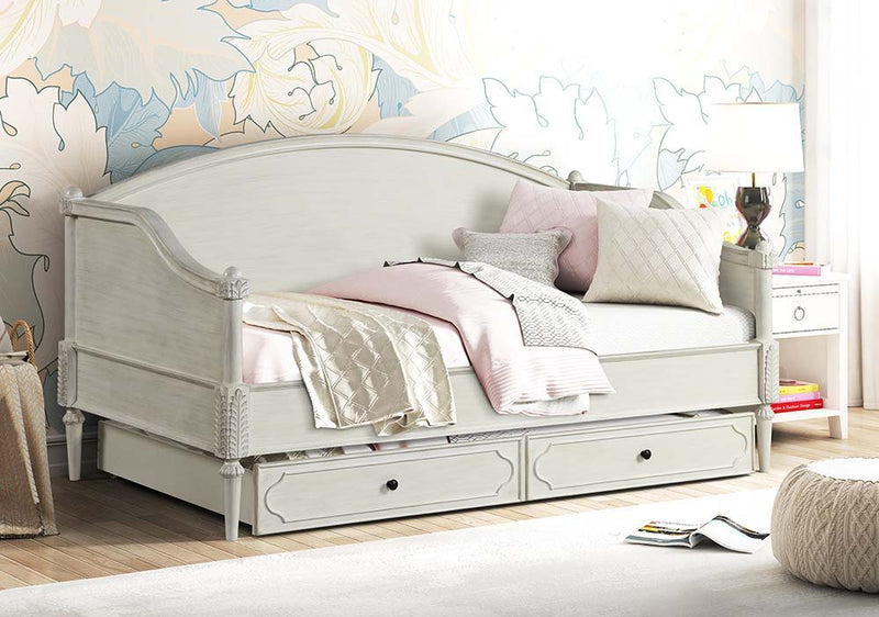 Lucien - Twin Daybed - Antique White Finish.