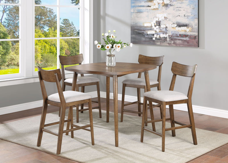 Weldon - Counter Height Table - Brown - Grand Furniture GA