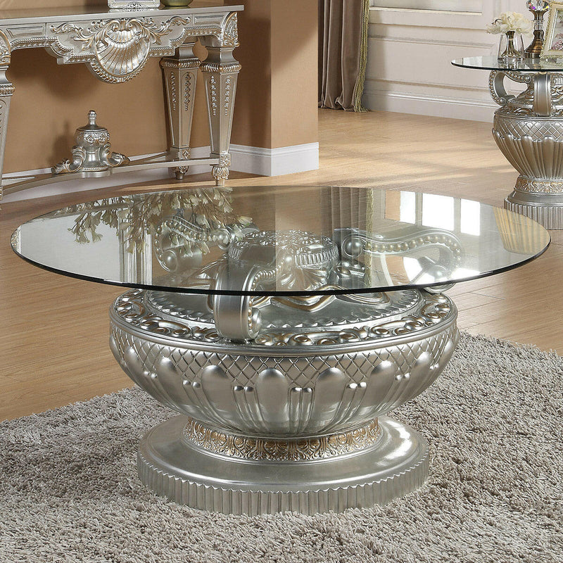 HD-8908 silver coffee table.