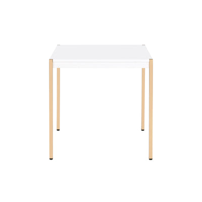 Otrac - End Table - White & Gold Finish - Grand Furniture GA