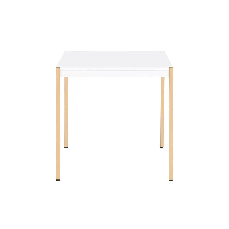 Otrac - End Table - White & Gold Finish - Grand Furniture GA