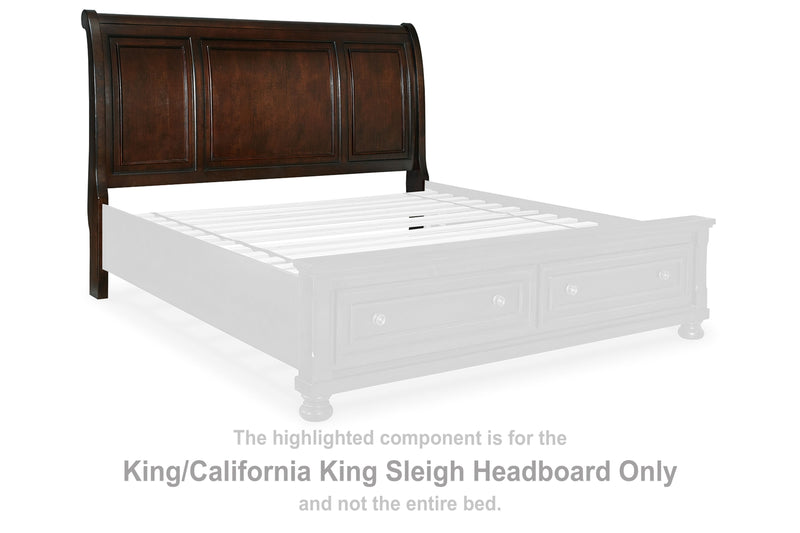 Porter - Rustic Brown - King/Cal King Sleigh Headboard