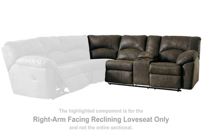 Tambo - Canyon - Raf Rec Loveseat W/Console.