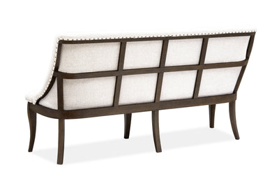 Roxbury Manor - Bench With Upholstered Seat and Back - Homestead Brown.