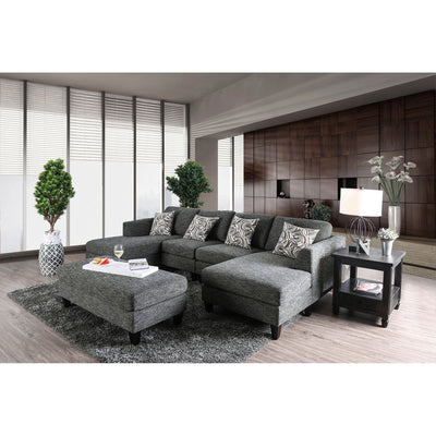Lowry - Sectional & Ottoman - Gray - Grand Furniture GA