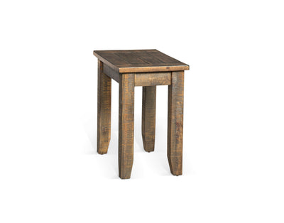 Homestead - Chair Side Table - Dark Brown.