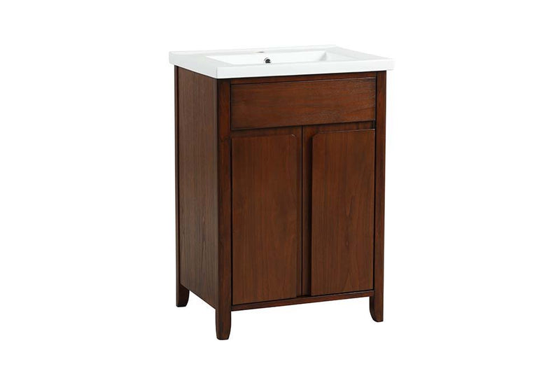 Lelia - Sink Cabinet - Walnut Finish - Grand Furniture GA