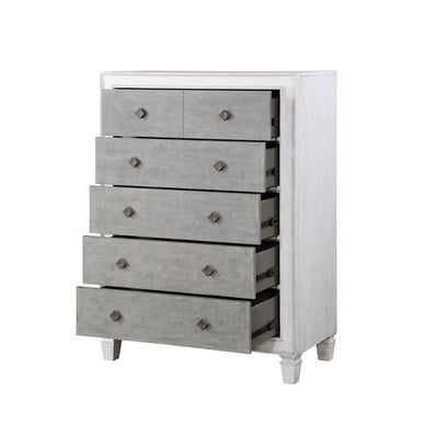 Katia - Chest - Rustic Gray & White Finish - Grand Furniture GA