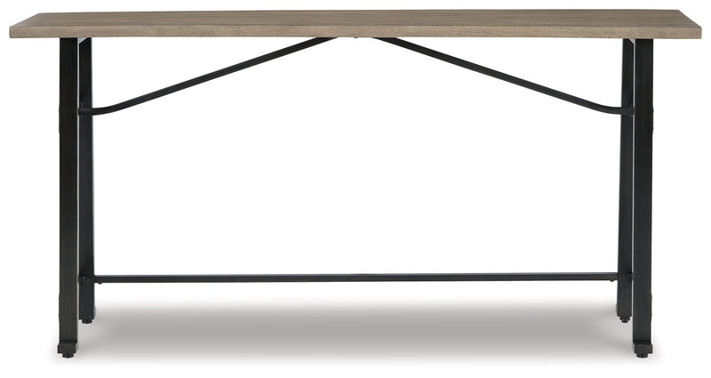 Lesterton - Light Brown / Black - Long Counter Table