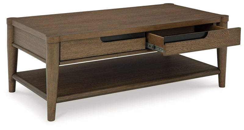 Roanhowe - Brown - Rectangular Cocktail Table