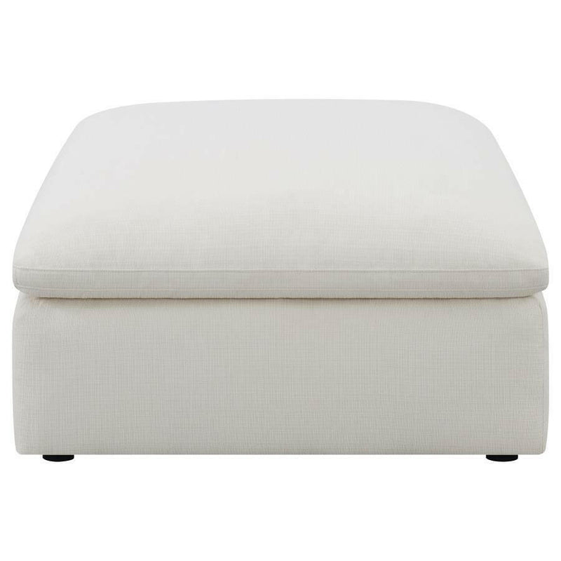 Hobson - Cushion Seat Ottoman - Off-White - Grand Furniture GA