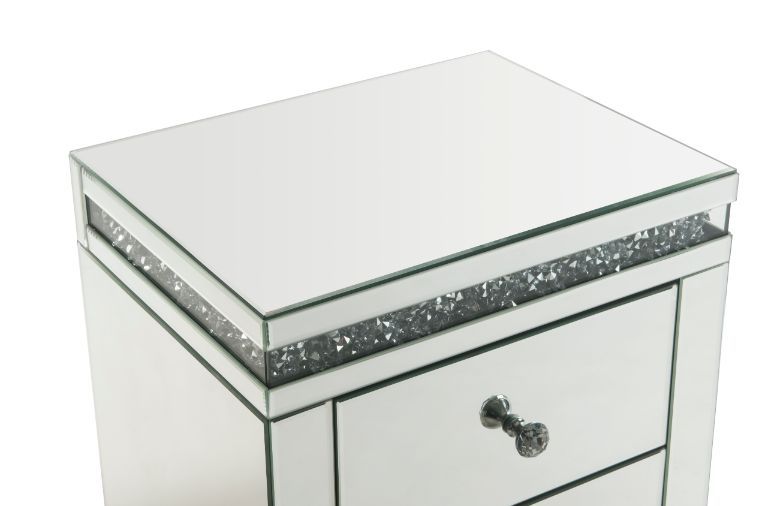 Noralie - Accent Table - Mirroed & Faux Diamonds - Grand Furniture GA