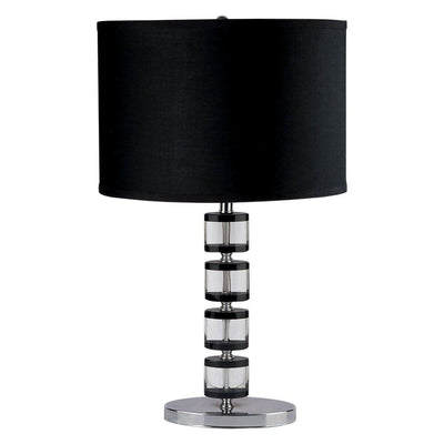 Zoe - Table Lamp - Black - Glass.