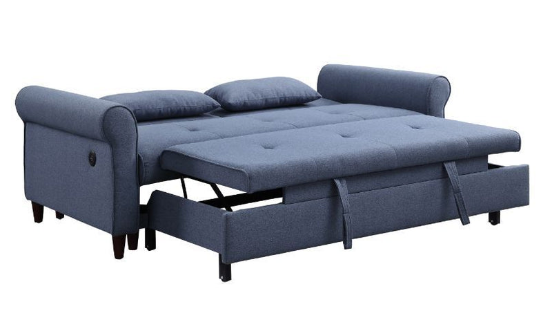 Nichelle - Futon - Blue Fabric - Grand Furniture GA