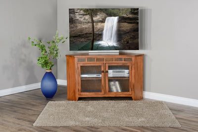 Sedona - Corner TV Console - Light Brown.