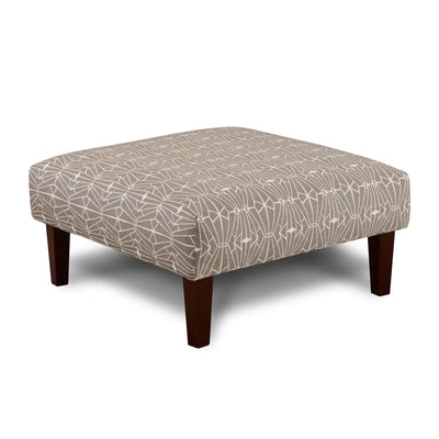 Parker - Ottoman - Gray / Pattern - Grand Furniture GA