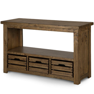 Stratton - Rectangular Sofa Table - Warm Nutmeg.