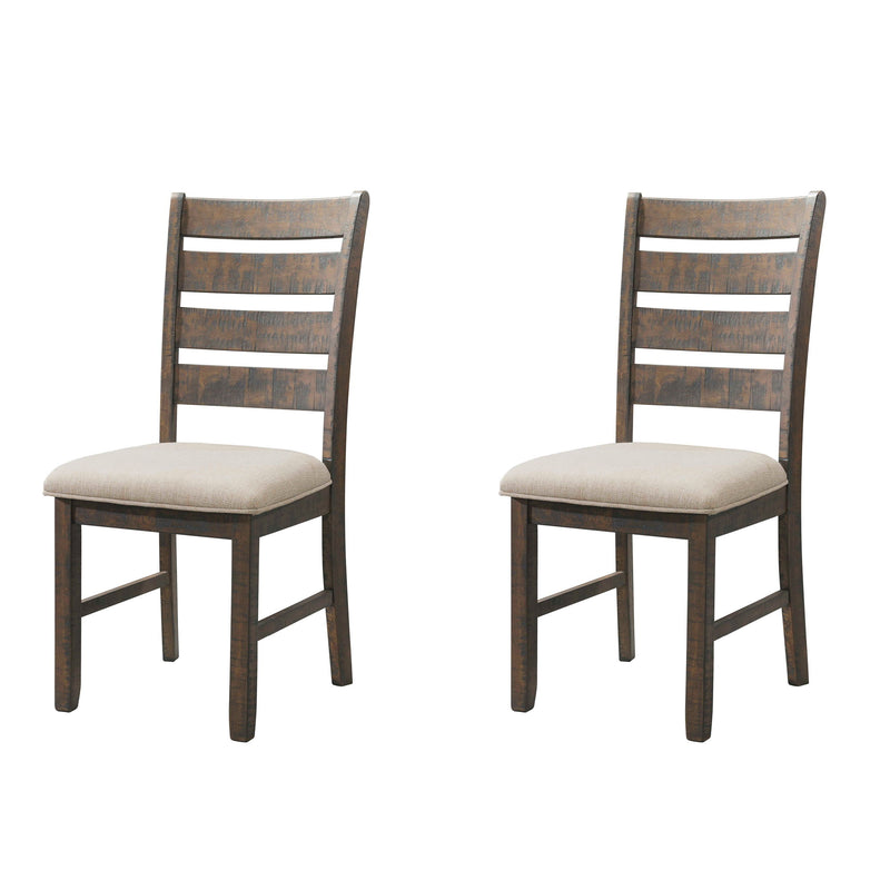 Jax - Ladder Back Side Chair (Set of 2) - Smokey Walnut