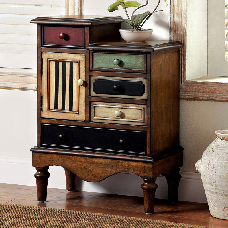 Neche - Accent Chest - Multi / Antique Walnut - Grand Furniture GA