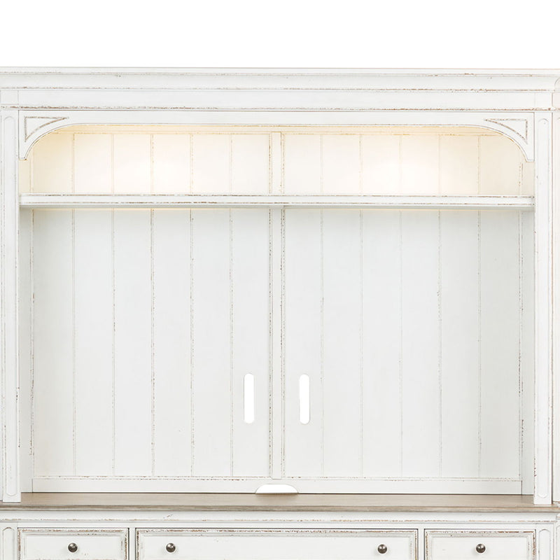 Magnolia Manor - Entertainment Hutch - White