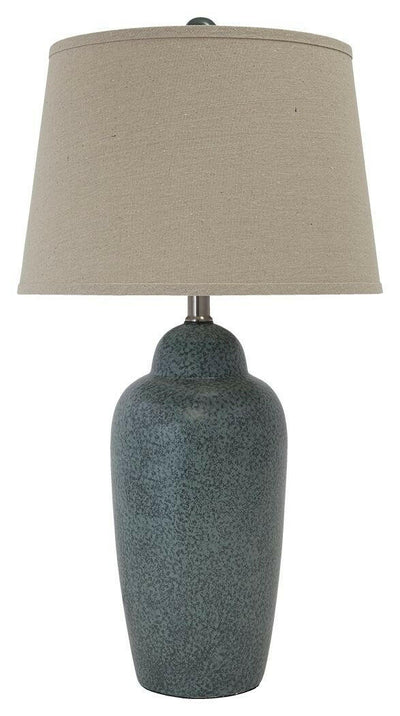 Saher - Green - Ceramic Table Lamp  - Earthy Ceramic.