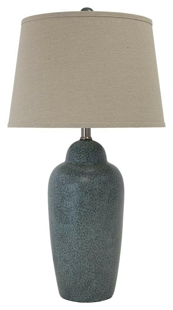 Saher - Green - Ceramic Table Lamp  - Earthy Ceramic.