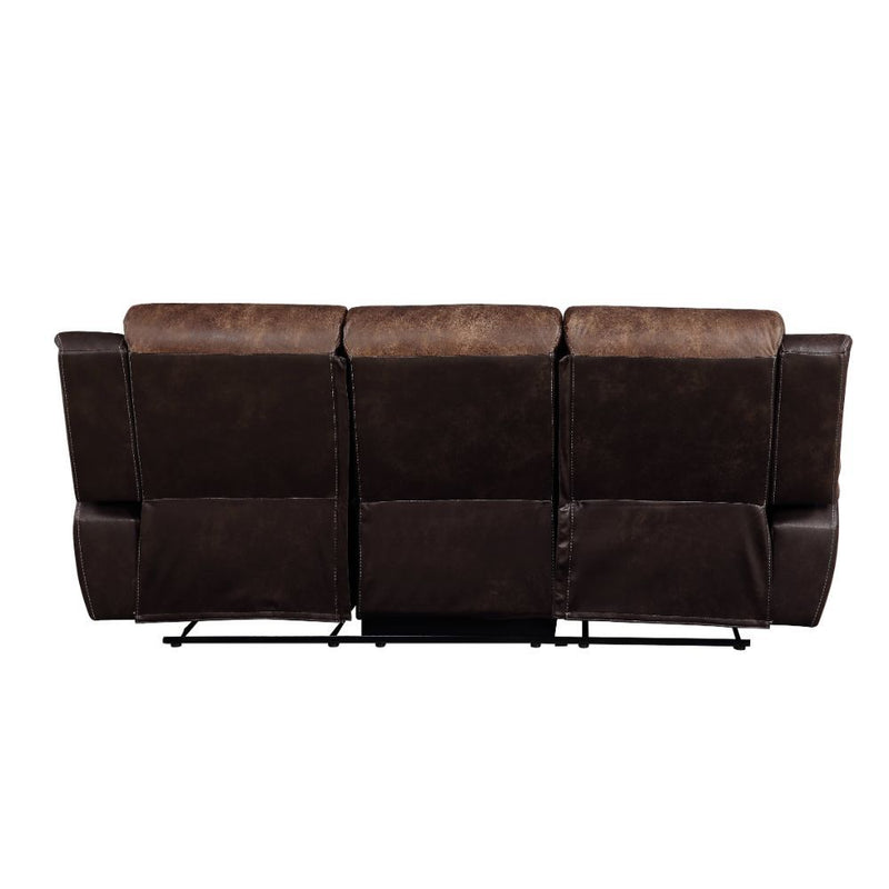 Jaylen - Sofa - Toffee & Espresso Polished Microfiber - Grand Furniture GA