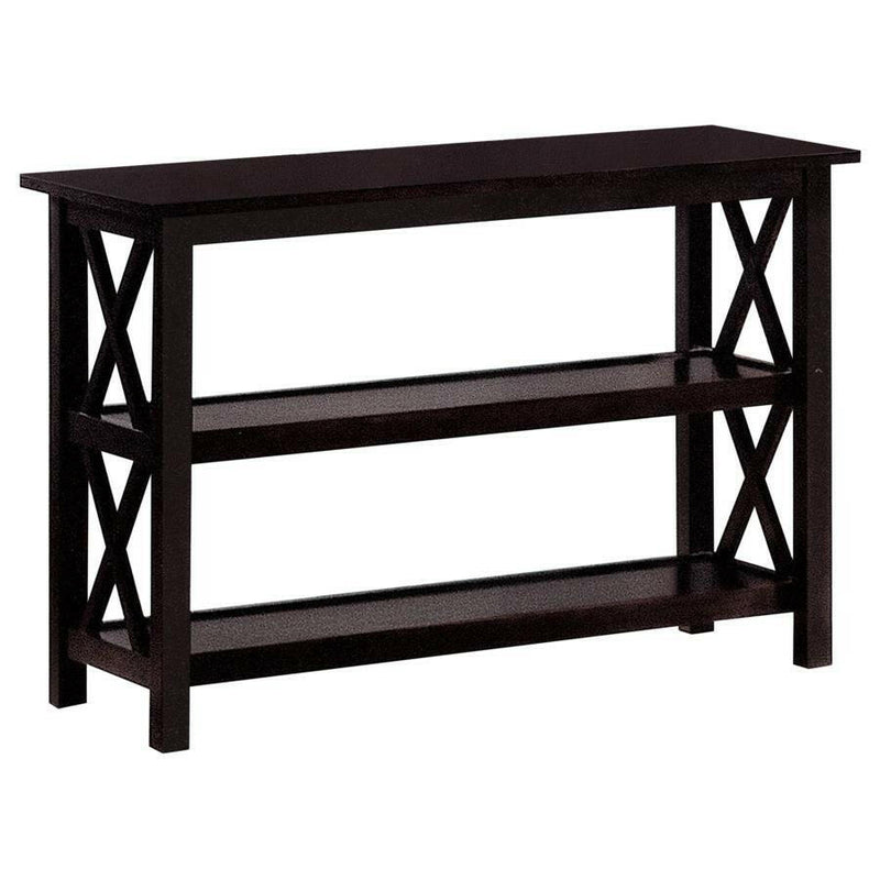 Rachelle - Sofa Table With 2-Shelf - Deep Merlot.